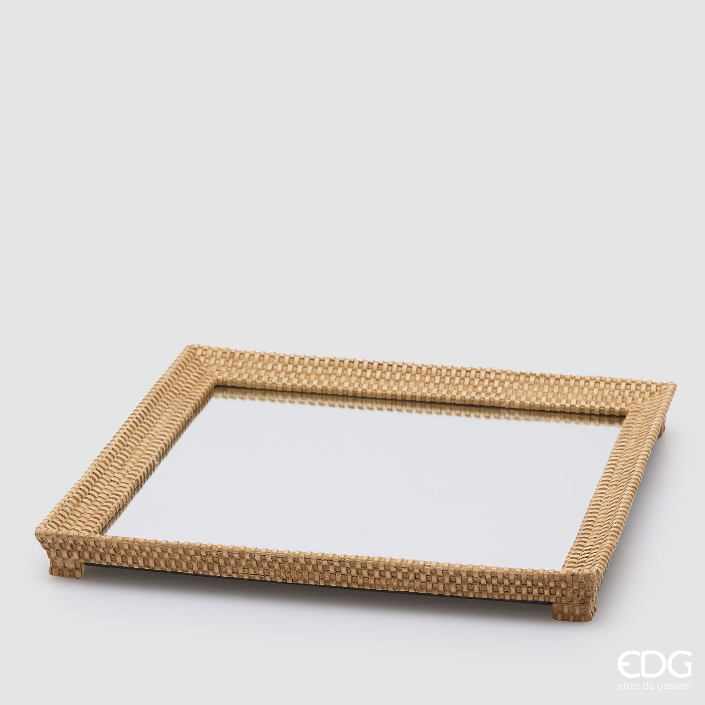 Vassoio Edg Decorativo Intreccio Rotondo o Quadrato