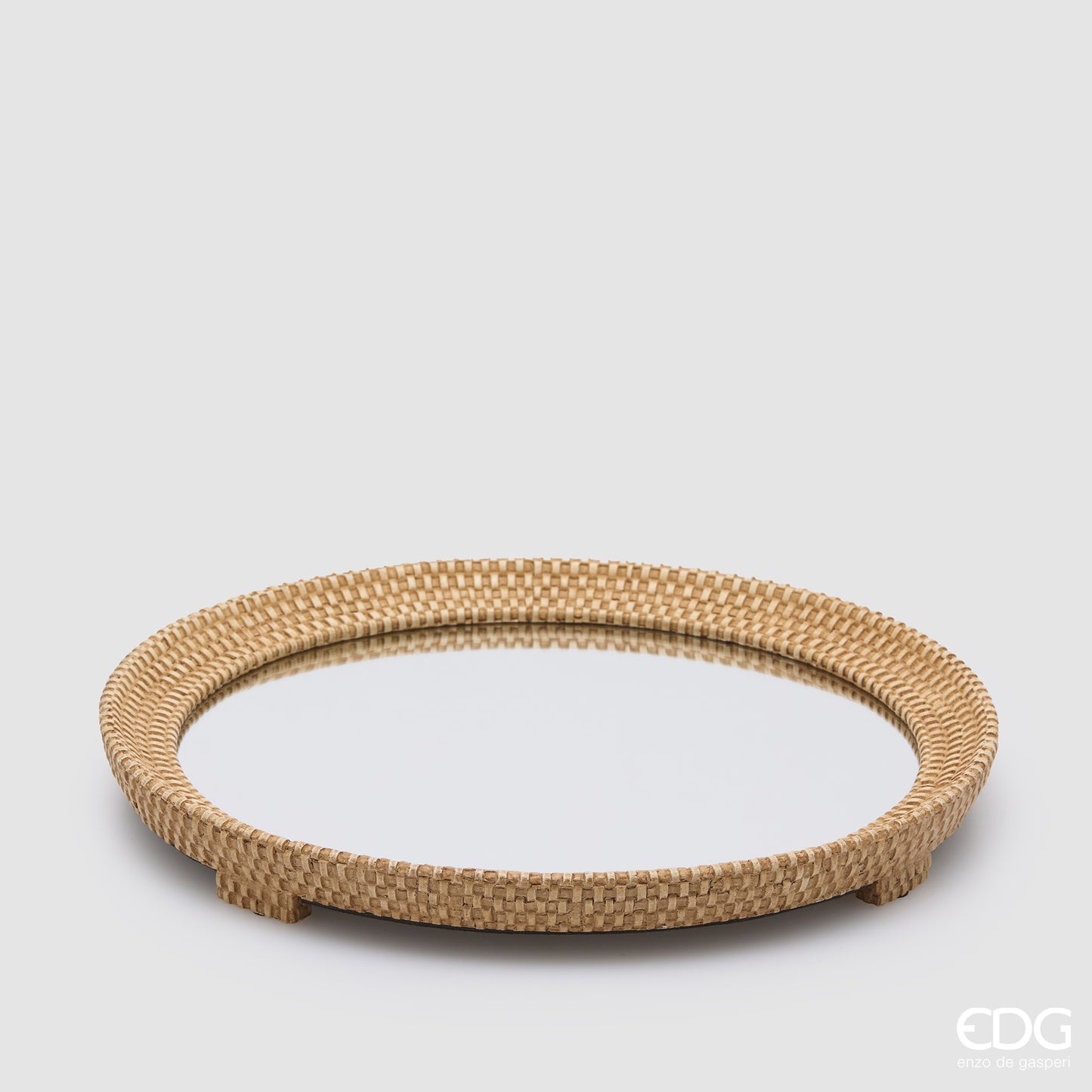 Vassoio Edg Decorativo Intreccio Rotondo o Quadrato