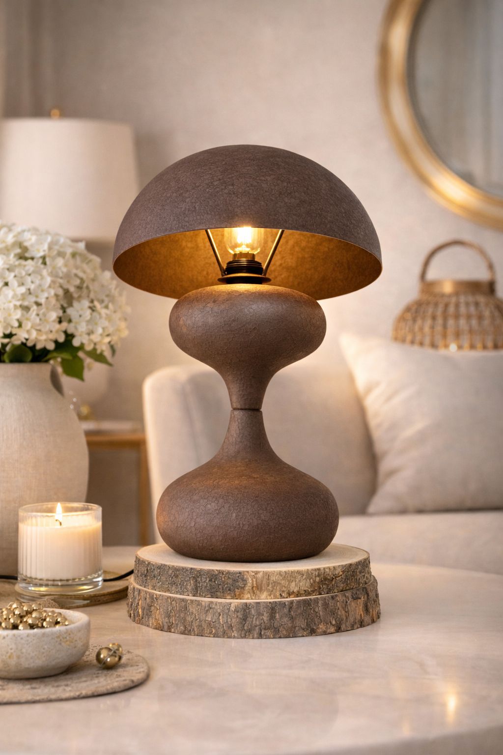 Lampada da Tavolo Cupola H48 D30CM EDG - Enzo De Gasperi