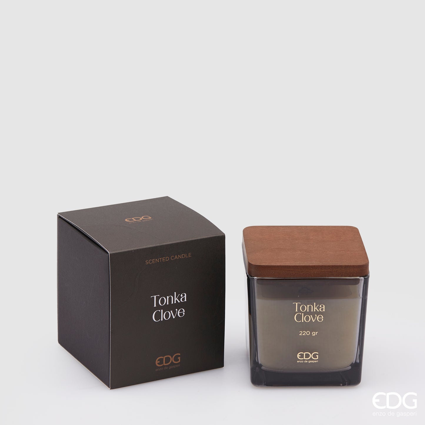 Candela Tappo Legno MOROCCAN AMBER H9,5cm EDG - Enzo De Gasperi