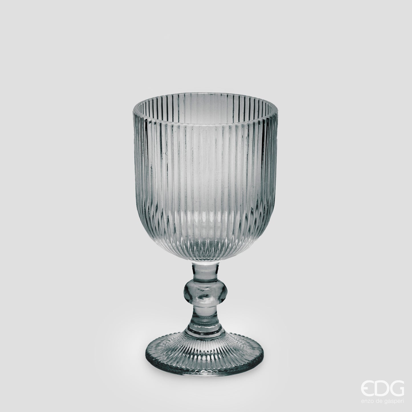 Bicchiere Tumbler Righe (Conf 4pz) Grey - EDG Enzo De Gasperi