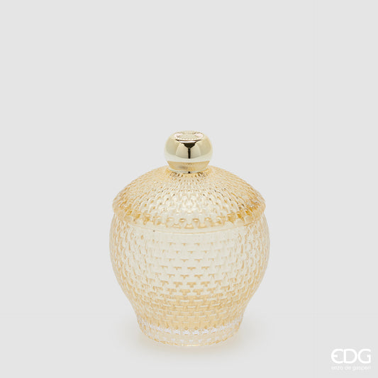 Contenitore Barattolo Decorativo Micro Quadretti H14,5 D10 EDG - Enzo De Gasperi