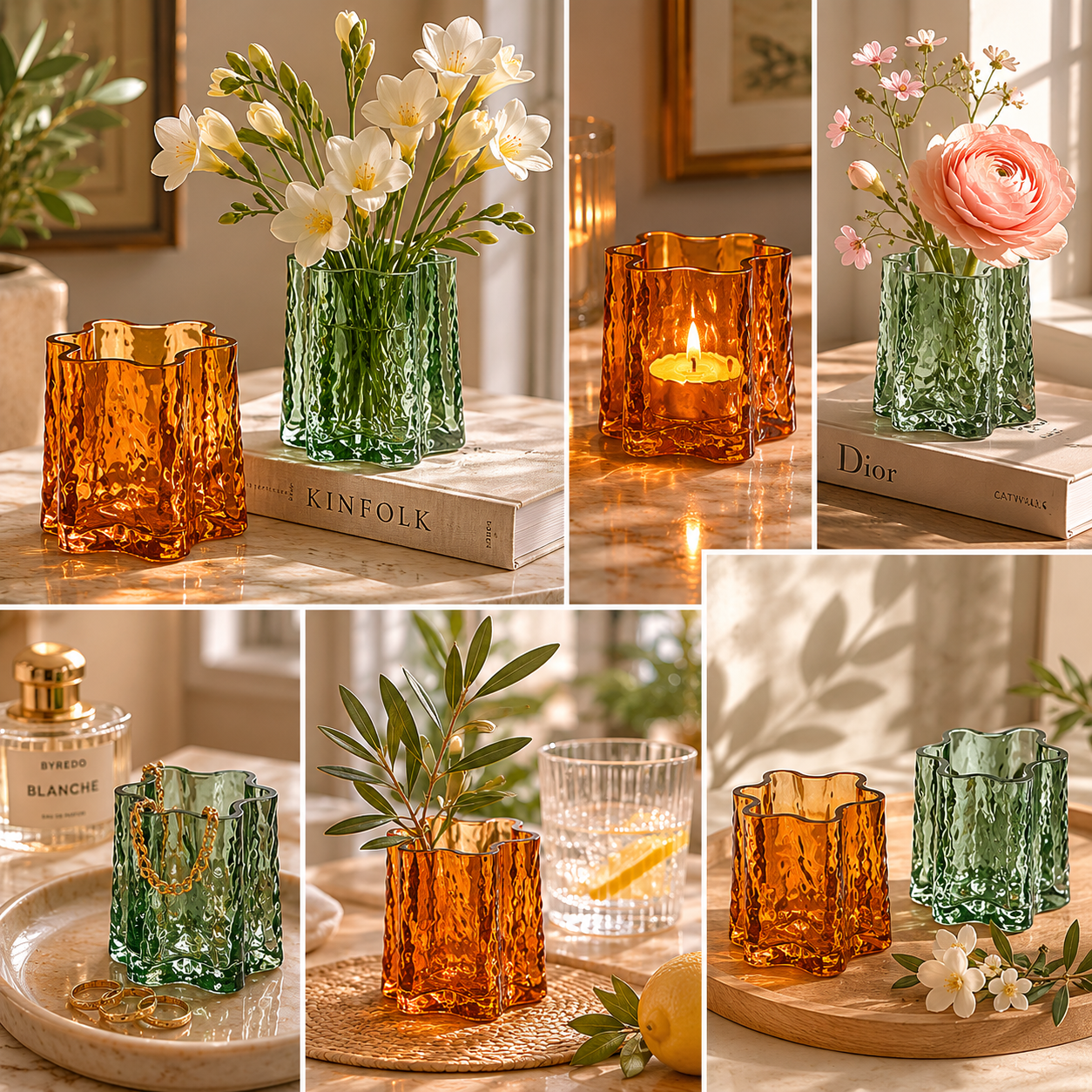 Vaso Astratto H10Cm L10 - 2 colori
