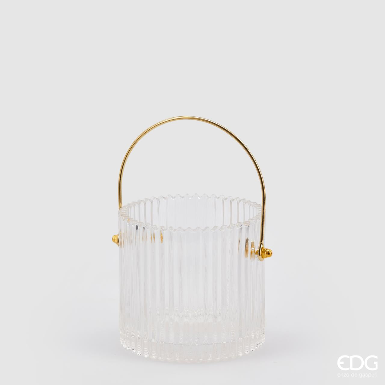 Lanterna rigata con manico oro – EDG Enzo De Gasperi