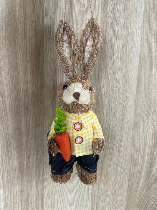 Coniglio Decorativo Marrone in Polistirolo H26cm x 8cm