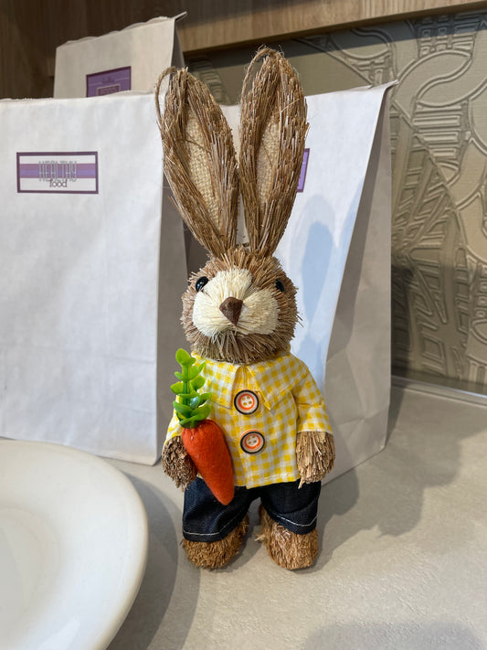 Coniglio Decorativo Marrone in Polistirolo H26cm x 8cm