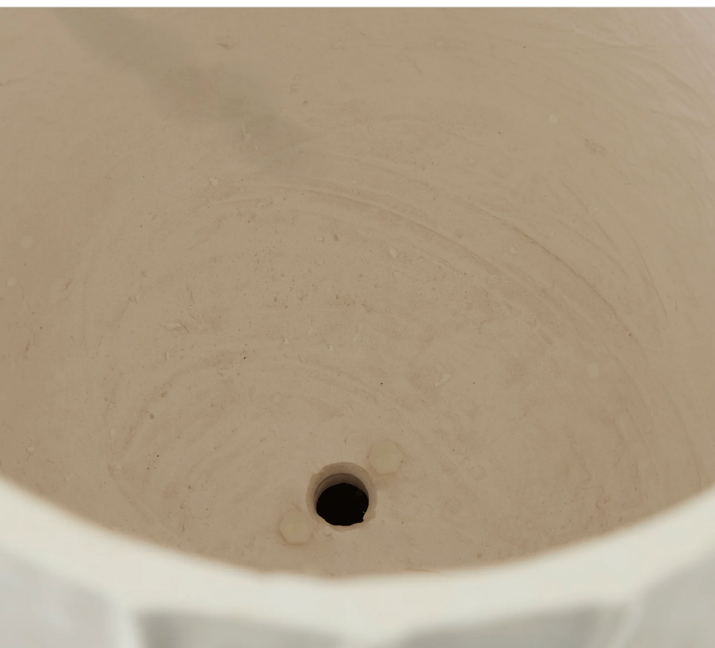 Vaso Righe Bombato Con Piede H35 Bianco - EDG - Enzo De Gasperi