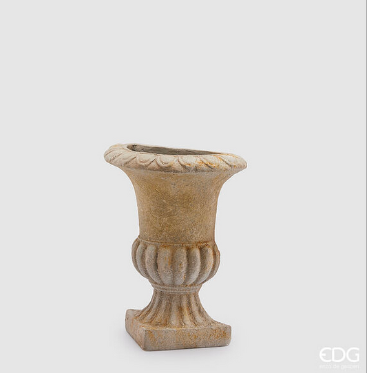 Vaso da Parete Coppa H 57 Cm L 47 Cm L 23 Cm Ivory EDG - Enzo De Gasperi