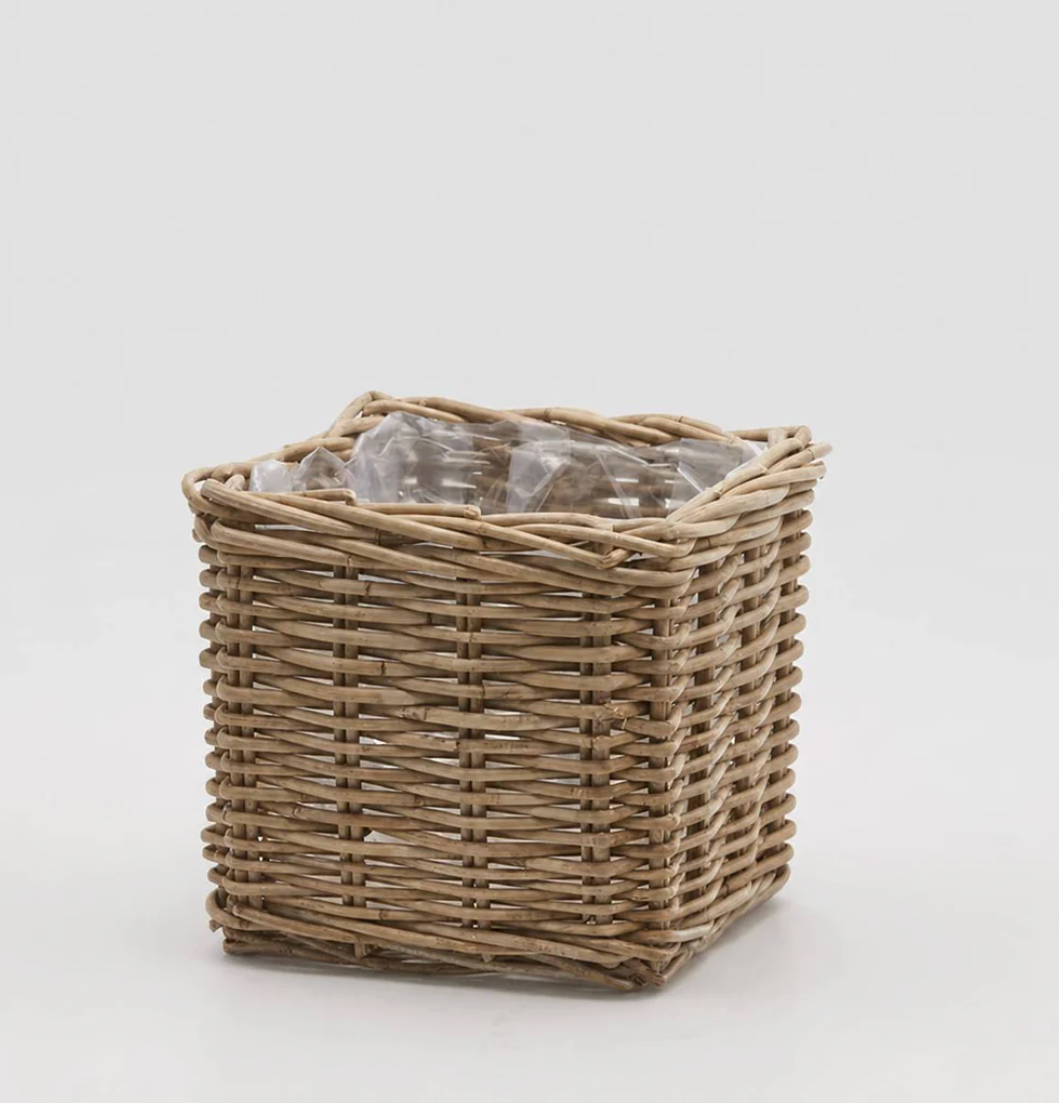 Cesti in rattan Naturale Light Grey - EDG