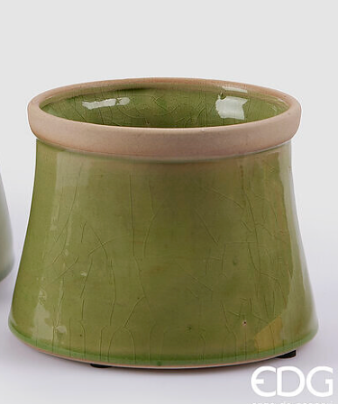 Vaso Cachepot Bicolor Ceramica Waterproof EDG - Enzo De Gasperi