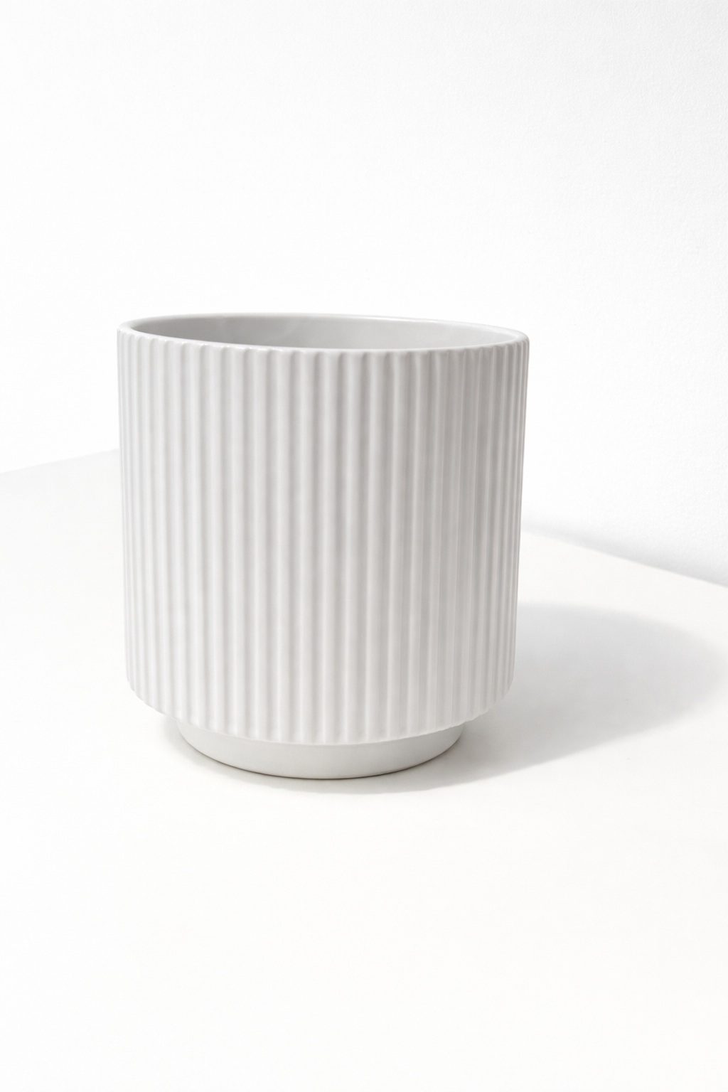 Vaso Decorativo Icona Bellomia – Ceramica Rigata Ø14 × H14 cm