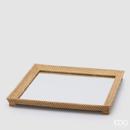 Vassoio Edg Decorativo Intreccio Rotondo o Quadrato