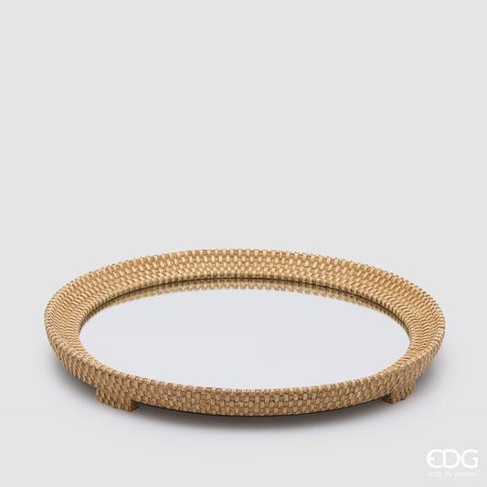 Vassoio Edg Decorativo Intreccio Rotondo o Quadrato