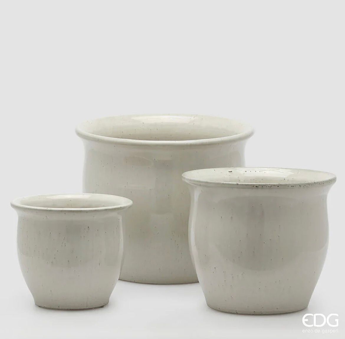 Vaso Cachepot Bombato SR 3PZ C6 EDG - Enzo De Gasperi