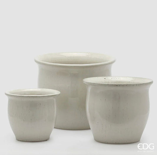 Vaso Cachepot Bombato SR 3PZ C6 EDG - Enzo De Gasperi