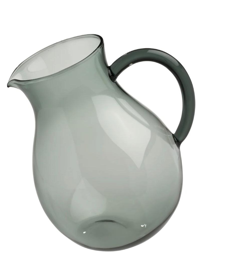 Brocca Soffio 1500ml in Vetro Petrolio - Galbiati Milano