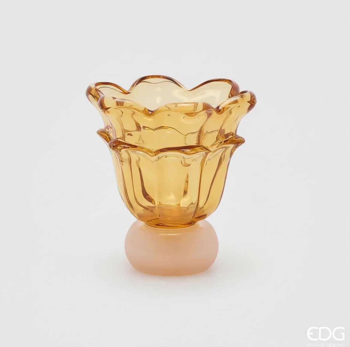 Vaso Fiore Colorato con Piede H15,5 D15 EDG - Edg De Gasperi